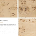Modway Elysian Living Room Furniture, Bleached Burl