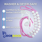 Sock Laundry Solution for Washing Drying & Storing Socks in Pairs, Clip & Hold Socks in Washer Dryer & Closet 2-Pack