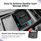 LUWU 2018-2026 Odyssey Center Console Organizer Compatible with 2018-2024 2025 2026 Odyssey Accessories Armrest Console Organizer Armrest Insert Tray Odyssey 2026 Accessories Black
