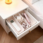 8-Piece Felt Drawer Organizer Set in 4-Sizes, Made from Eco-Friendly Material for Vanity, Makeup, Desk, Office, Kitchen, and Nightstand, Oatmeal Beige