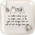 PUDDING CABIN Friend Gifts for Women —No Matter Where We Go, No Matter What We Do, You Will Always Have Me, and I Will Always Have You! —Gifts For Friends Going Away Friendship Ceramic Ring Dish