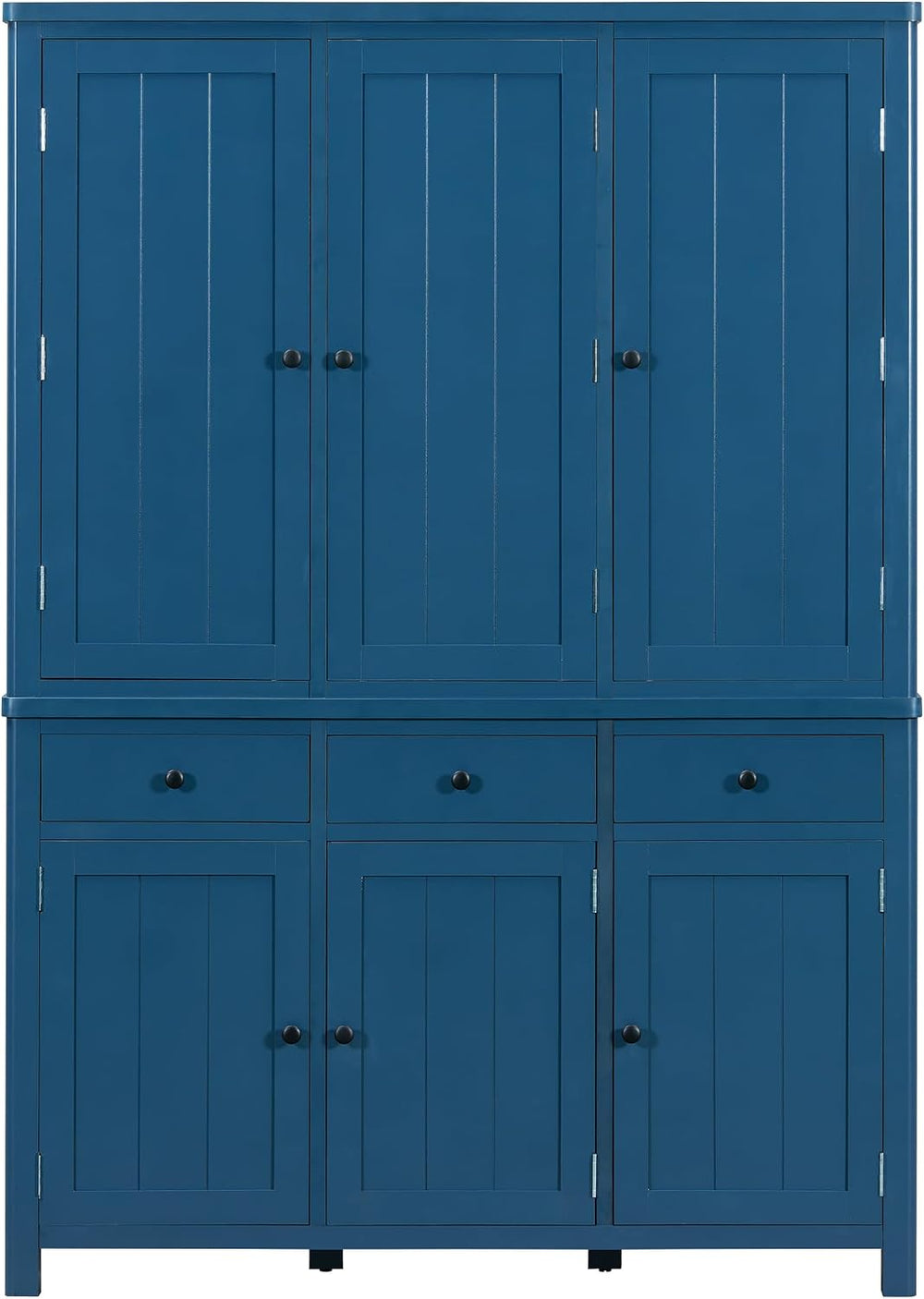 Merax 74.8'' Tall Kitchen Pantry Storage Cabinet with 6 Doors, 3 Draw...