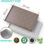 SIKADEER 37" x 22" Under Sink Mat Waterproof, Silicone Mat Kitchen Drawer Shelf and Cabinet Liner, Sink Protector for Kitchen Organizers and Storage, Boot Tray Pet Food Mats