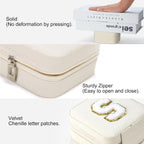 Parima Teacher Gifts for Women - Teacher Appreciation Gifts, Retirement Travel Gifts for Teacher Travel Jewelry Box | Teacher Birthday Gifts | Retirement Gifts for Women 2025 - Letter B, White