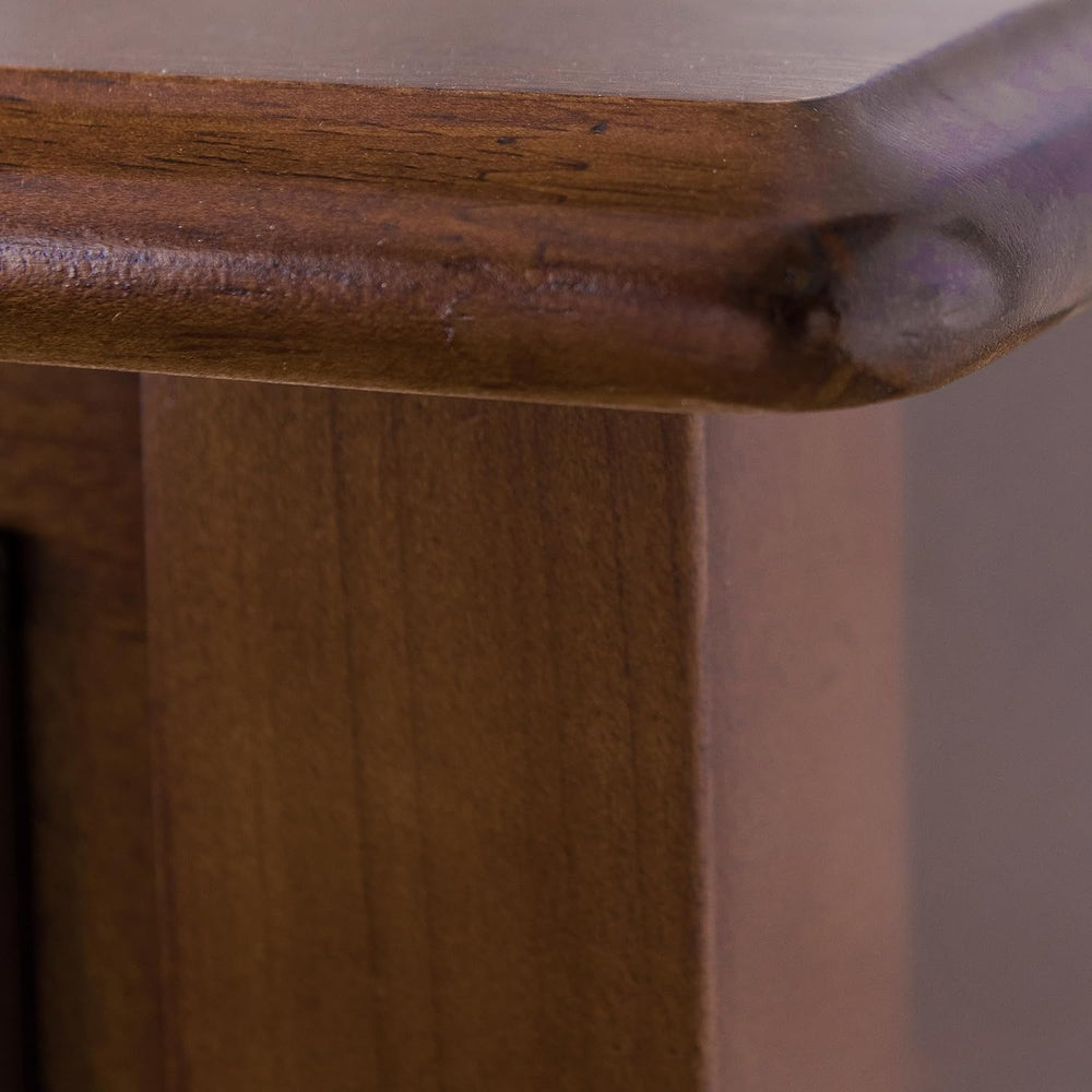 Leick Home Coastal Console Table, Solid Wood, with Drawer and Shelf, for Entr...