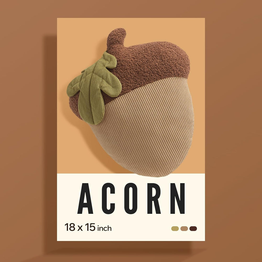 Phantoscope Fruit Shaped Pillows Series Acorn Shaped Throw Pillow, Fun Home D...