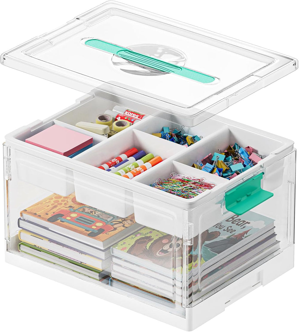 SpaceAid Craft Organizers and Storage - 24 QT Plastic Box Art Supply Storage ...