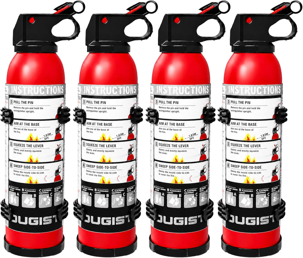 Small Fire Extinguisher for Home & Car – (4-Pack, 1.32lb Each) Portable A...
