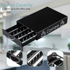 Rice rat Nespresso Pod Holder Pod Drawer Cabinet Pod Storage Rack For Counter,10.6'' Wide by 16.5'' Deep by 3.5'' High (30 Pods)