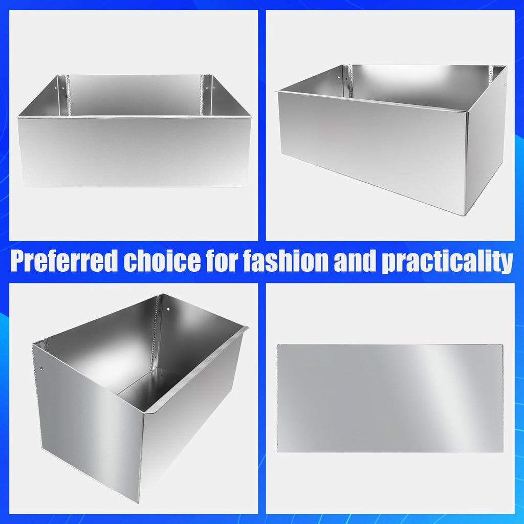 Aluminum Fuel Tank Rack Practical Kettle Shelf Storage Racks Length 23" Accommodate 2 5-Gallon Jugs Suitable for Garage Enclosed Racing Trailer Work Area Silver