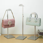 Purse Display Stand 3PCS More Thickened Base Handbag Rack for Bag Organizer Stainless Steel Adjustable Height Home Store Boutique Counter Vendors
