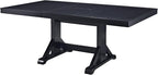 Walker Edison 6-Piece Black Solid Wood Dining Set