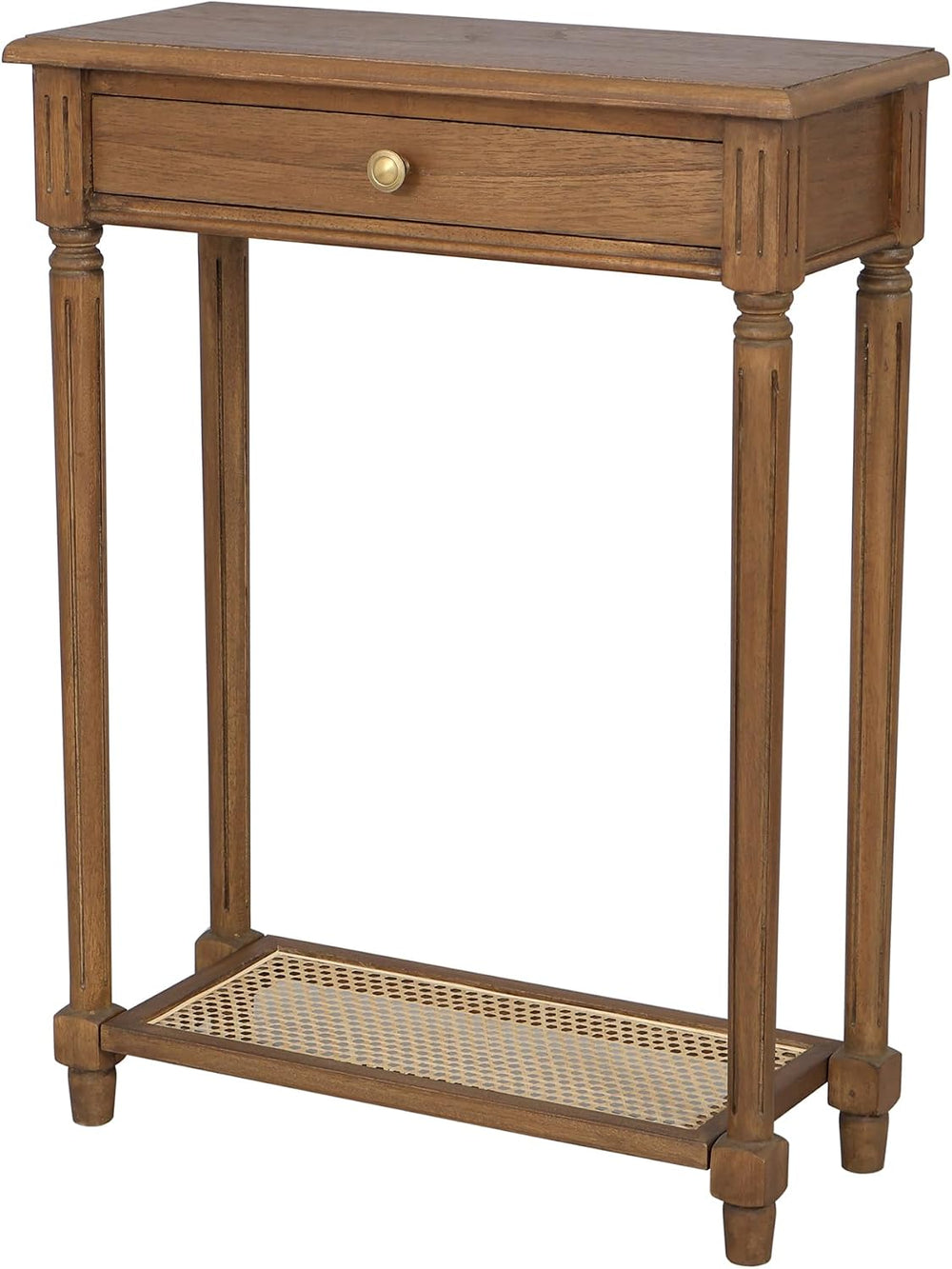 East at Main Lenora Console Table – 23.75” Narrow Entryway Table with Storage...