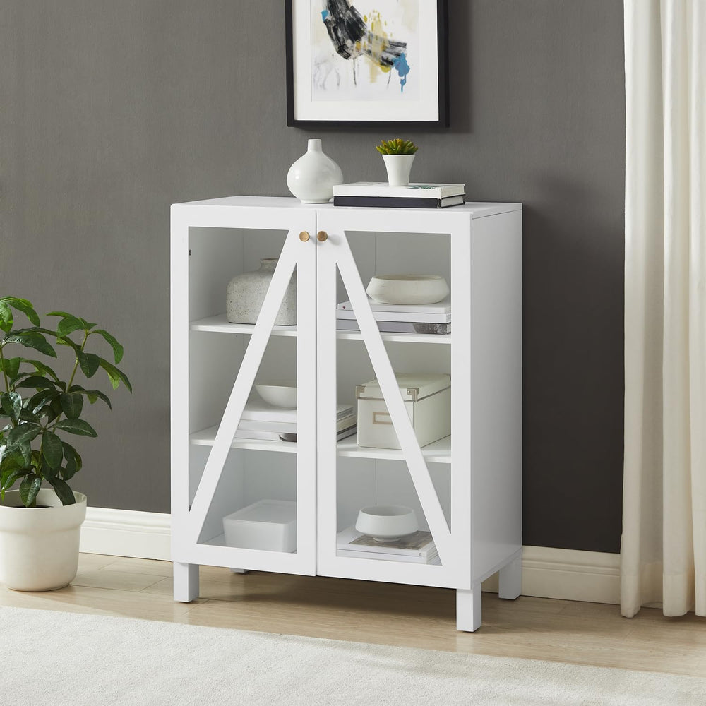 Maykoosh White Stackable Pantry Cabinet - Modern Kitchen Storage Organizer 60...