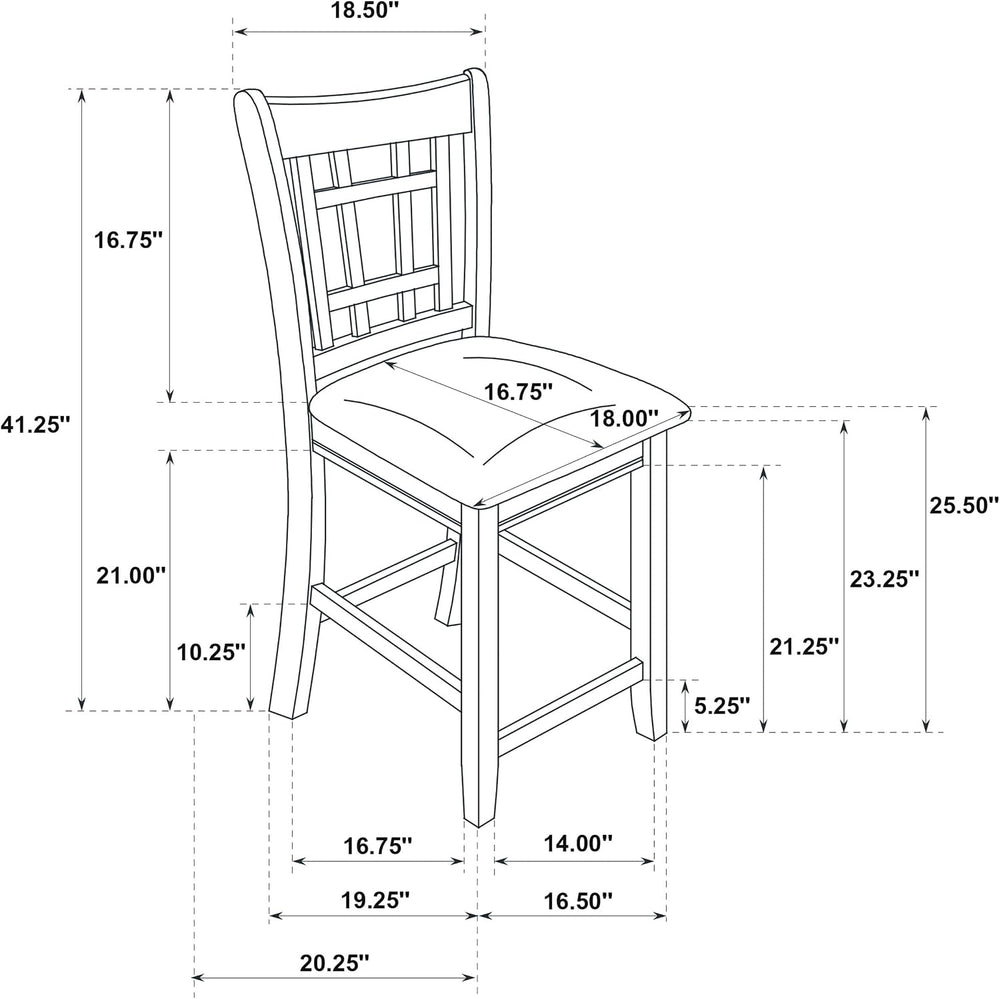 Coaster Home Furnishings - LAVON - Wood Upholstered Counter Height Chairs - L...