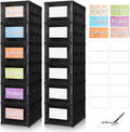 6 Shelf Weekly Clothes Organizer for Kids, Foldable Days of the Week Clothes Organizer with 18 Labels, Monday Through Weekend Essential Stuff Shoe Organizer, Kid Habit & Creativity Training