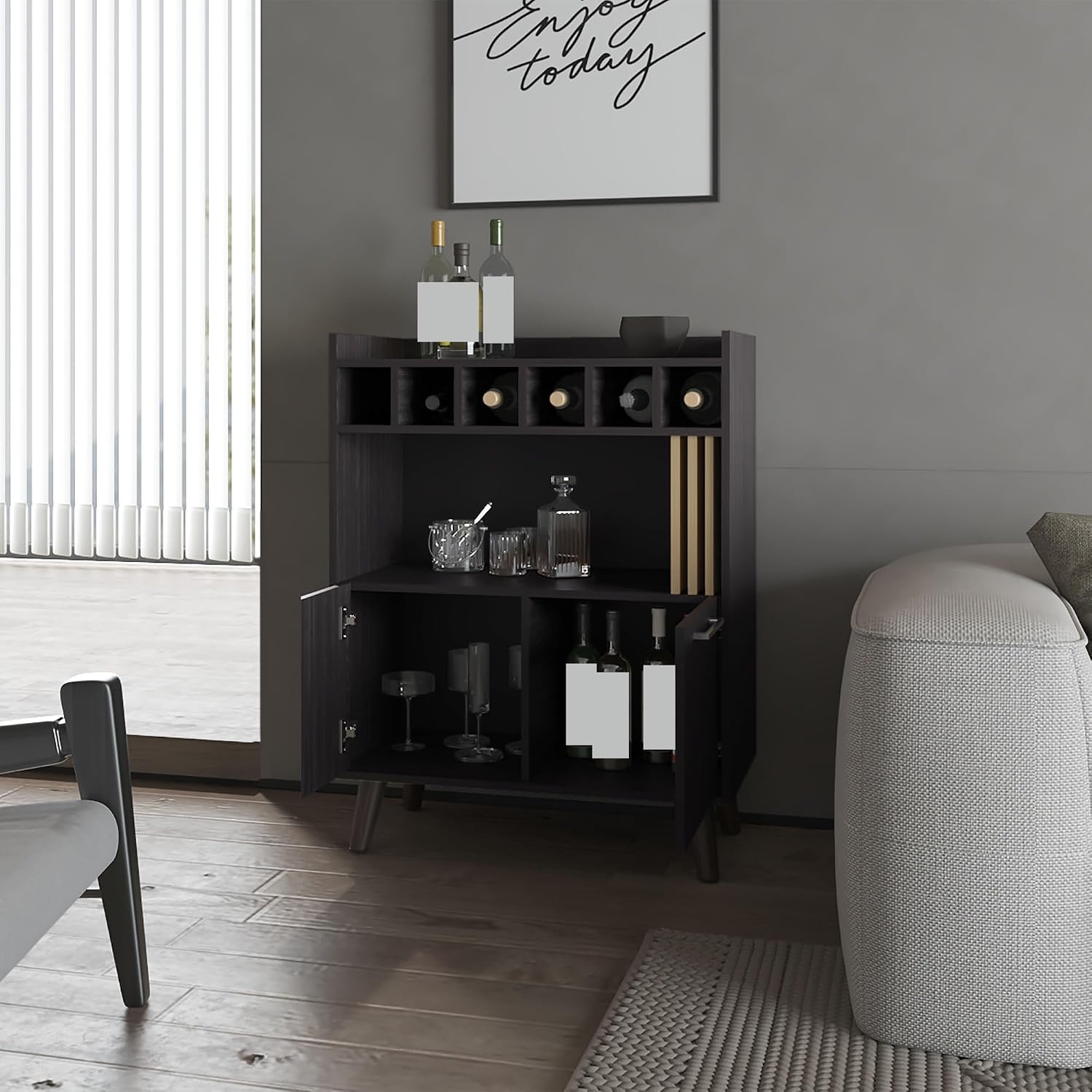 Wine Storage Cabinet with Drawers, Pantry Locker Sideboard for Living Room Kitchen,for Kitchen Home