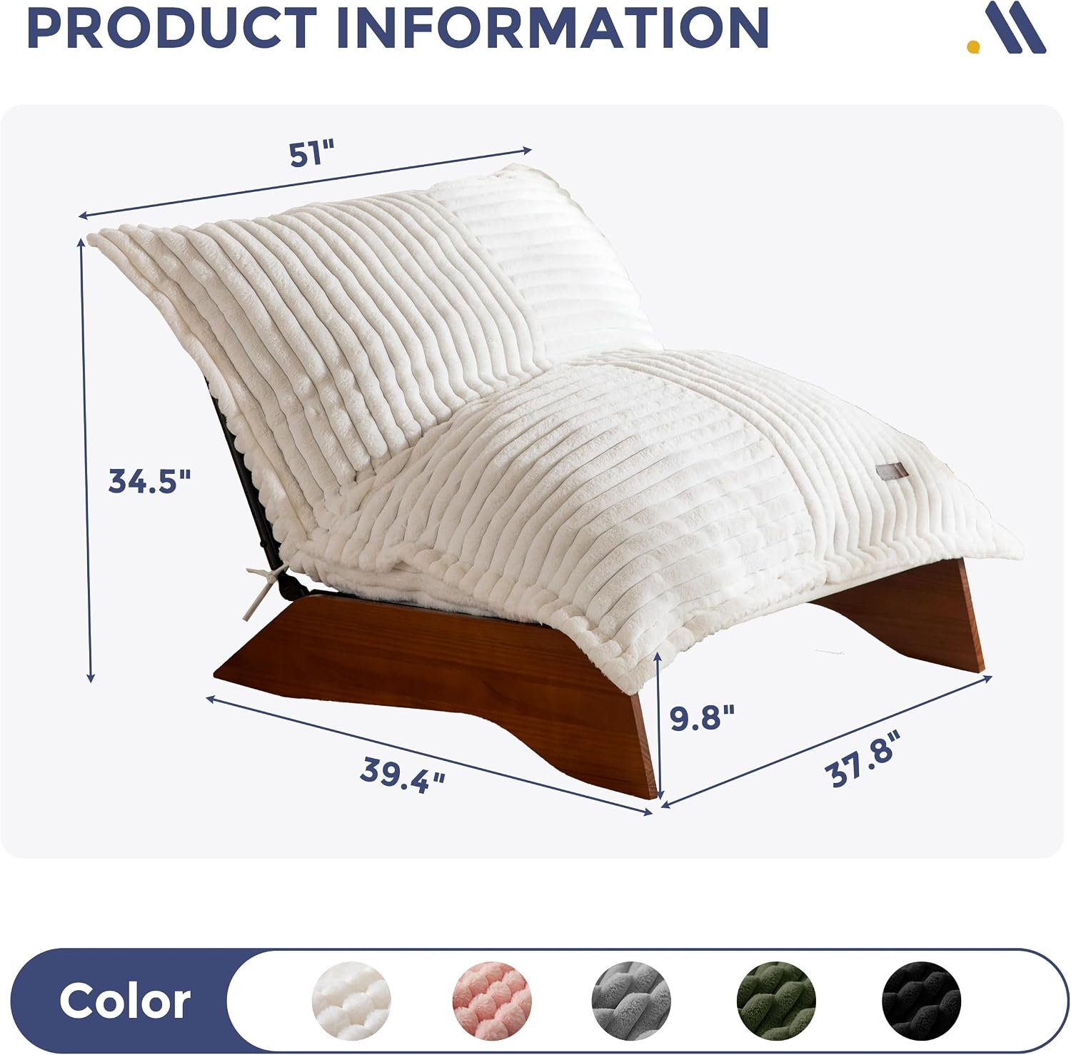 MAXYOYO Adjustable Living Room Chair, 3-Position Bean Bag Chair with Frame | Upholstered Accent Chair with Frame, Removable Cushion, Soft Reclining Lounge for Bedroom, Apartment, Office, Beige