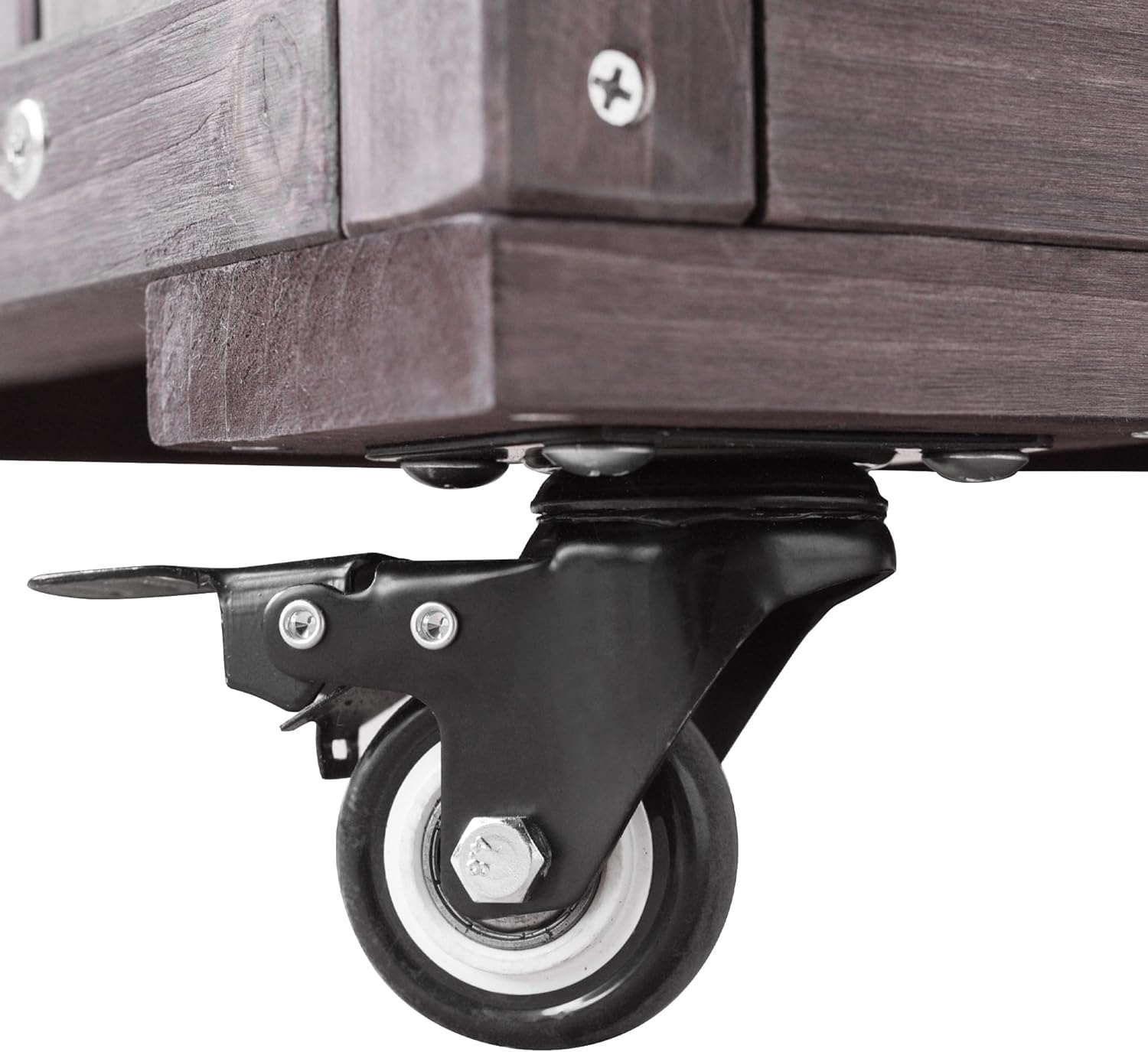 Merax 80.5" Outdoor Kitchen Island for Big Green Egg& Blackstone Griddle,Solid Wood Grill Cart Table with Stainless Steel Top,Drawer for Large Big Green Egg and 21"/28" Blackstone Griddle,Dark Brown