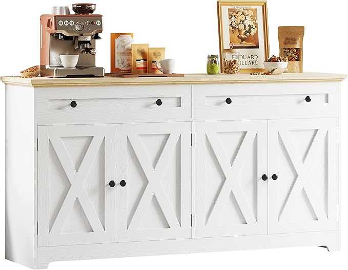 IRONCK Buffet Cabinet with Storage, Sideboard Storage Cabinet, Kitchen Cabine...