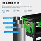 Heavy Duty 3 Tier Tool Cart, Mechanic Metal Rolling Tool Cart with Storage Drawers for Garage Workshop