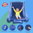 Sensory Rocking Chair for Kids, Inflatable Sensory Rocker with Electric Air Pump for Autistic ADHD Children, Air Cloud Autism Chair - Soft, Comfy & Heavy Duty - Blue
