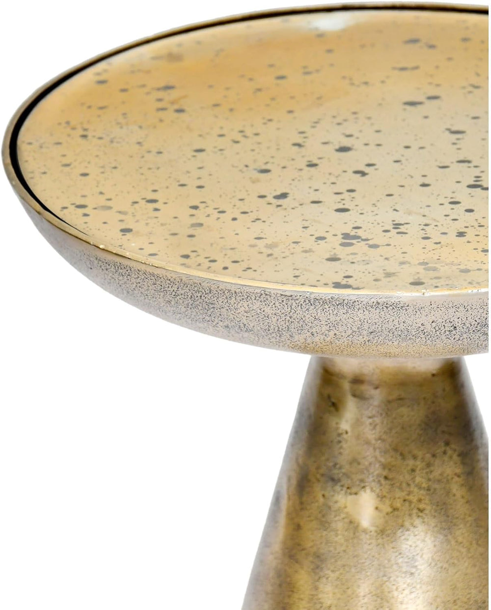 Hourglass Antiuqe Brass Side Table