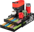 ZCDCP 2-Tier 100-Capacity Vertuo Pod Organizer for Nespresso - Space-Saving Coffee Capsule Drawer Storage System for Fits All Vertuo Pods