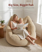 Relefree Cafy Bean Bag Chair for Adults,Oversized Reading Chair with Armrests,Memory Foam Filling Comfy Chair,Giant Cozy Adult Bean Bag Chair,Large Lazy Living Room Chair for Bedroom,Reading Nook