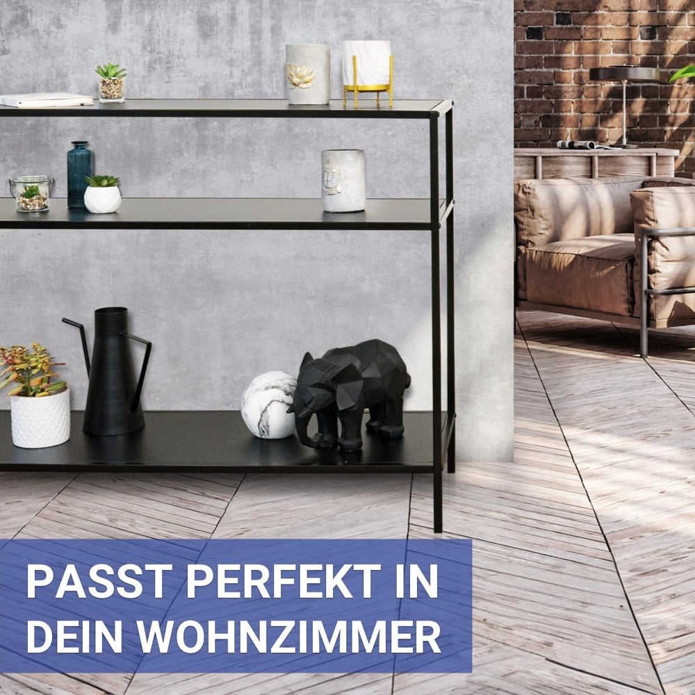 WENKO Industrial Console Table Maximum Load 10 kg Black