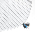 Yecaye 235in Wall Cord Hider for 3-4 Cords, On-Wall Cord Cover Channel, Long Cable Concealer, Cable Cover Cords Management for Home Office, W1.18in H0.63in, White