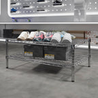 24" Deep x 36" Wide x 14" Height Wire Shelving Kit | 2-Tier | NSF Commercial Storage Rack Unit