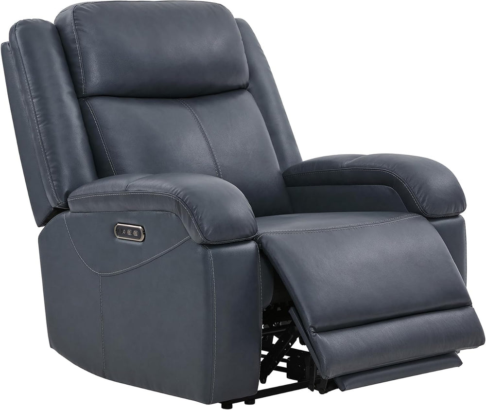 Watson & Whitely Oversized Genuine Leather Power Recliner Chairs for Big ...