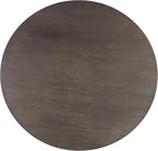 Furniture of America Lioren Modern 54-inch Round Dining Table with Turned Pedestal Base and Two-Tone Design, Seats up to 4 for Home Kitchen, Living Room, Espresso