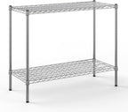 18" Deep x 42" Wide x 34" Height Wire Shelving Kit | 2-Tier | NSF Commercial Storage Rack Unit