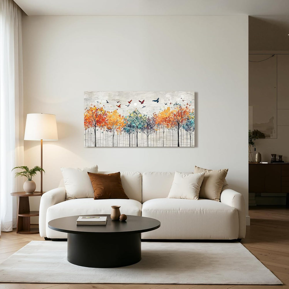 SERIMINO Forest Tree of Life Wall Art, Colorful Woodland Art Prints 20"x...