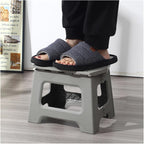 Portable Thickened Plastic Foldable Low Stool | Light bench for outdoor, stall & home use(10pcs Black)
