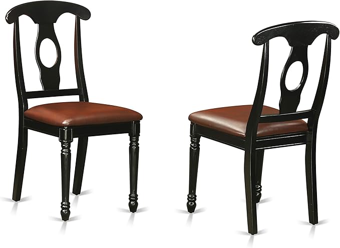 East West Furniture LGKE9-BCH-LC 9 Piece Dining Set Includes a Rectangle Dini...