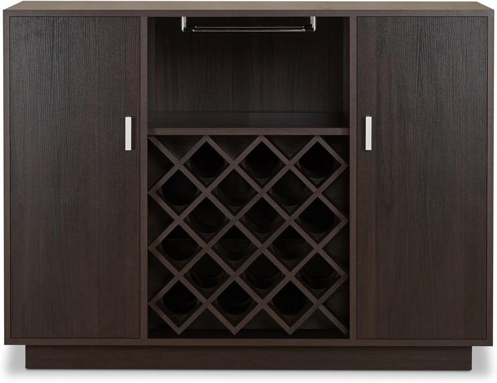 Mid-Century Retro Wine Cabinet, Storage Cupboard for Kitchen Living Dining Ro...