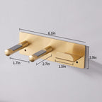 Hair Dryer Holder, Self Adhesive Blow Dryer Holder, Stainless Steel Hair Dryer Stand, Hair Dryer Holder Wall Mounted Compatible with Dyson Blow Dryer Gold
