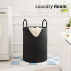 Laundry Basket,Woven Cotton Rope Laundry Hamper,60L for Decorative Storage of Dirty Clothes,Toys and Blankets in Bathroom,Baby Room and Living Room