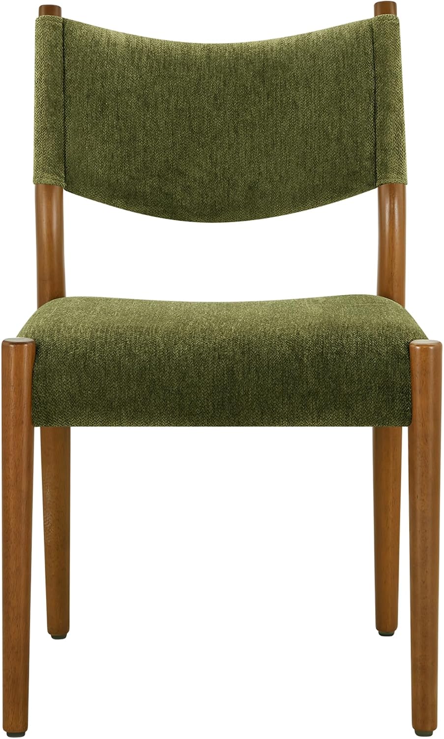 KISLOT Dining Chairs Set of 2, Ergonomic Upholstered Wood Chairs, Green | Mid...