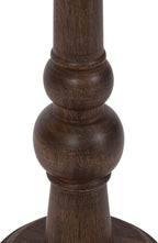 Kate and Laurel Wegner Traditional Wooden Round Drink Table, 8 x 23, Rich Brown, Elegant and Durable Pedestal Table for Use as Small Drink Table, Plant Stand, or Decorative Item Display