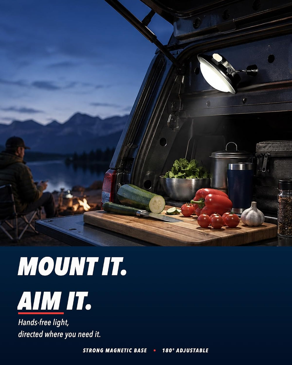 Gen 3 Rechargeable Tent Light, Hanging LED Canopy Light for Camping & RV