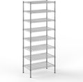18" Deep x 30" Wide x 74" Height Wire Shelving Kit | 8-Tier | NSF Commercial Storage Rack Unit