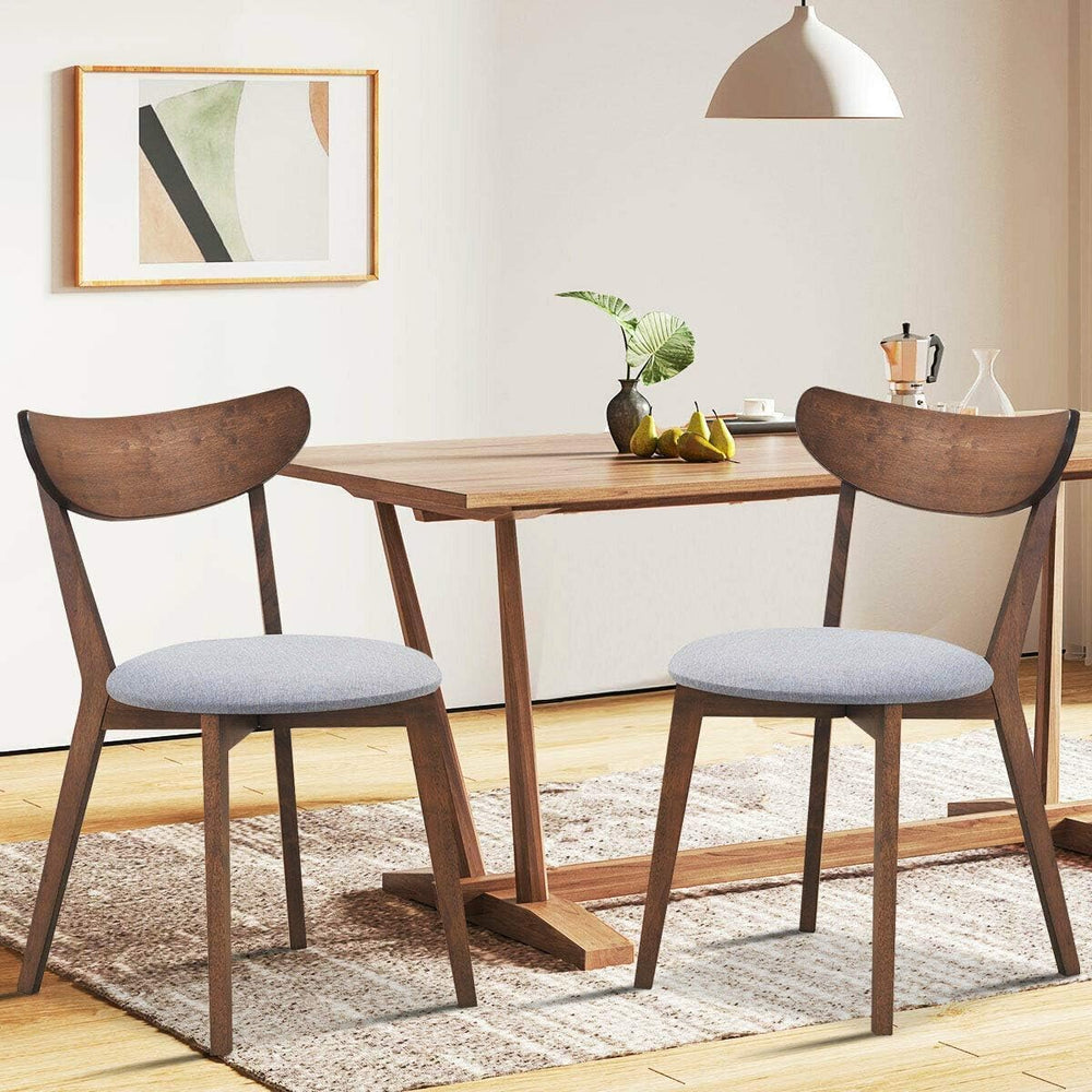 COSTWAY Dining Chairs Set of 6, Mid-Century Modern Kitchen & Dining Chair...