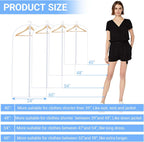 Garment Bags for Hanging Clothes 24'' x 48'' (Set of 12) Coat Covers for Closet Foldable Washable Dress Bags for Hanging Clothes for Long Dress Dance Costumes Suits Gowns Coats