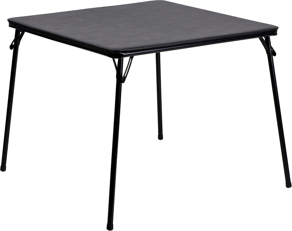 Flash Furniture Madelyn 33.5" Folding Card Table, Black