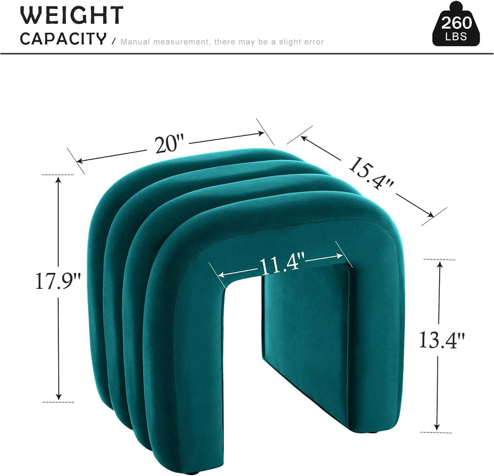 Multi-Functional Ottoman Stool, Footrest for Couch, Modern Vanity Stool for M...