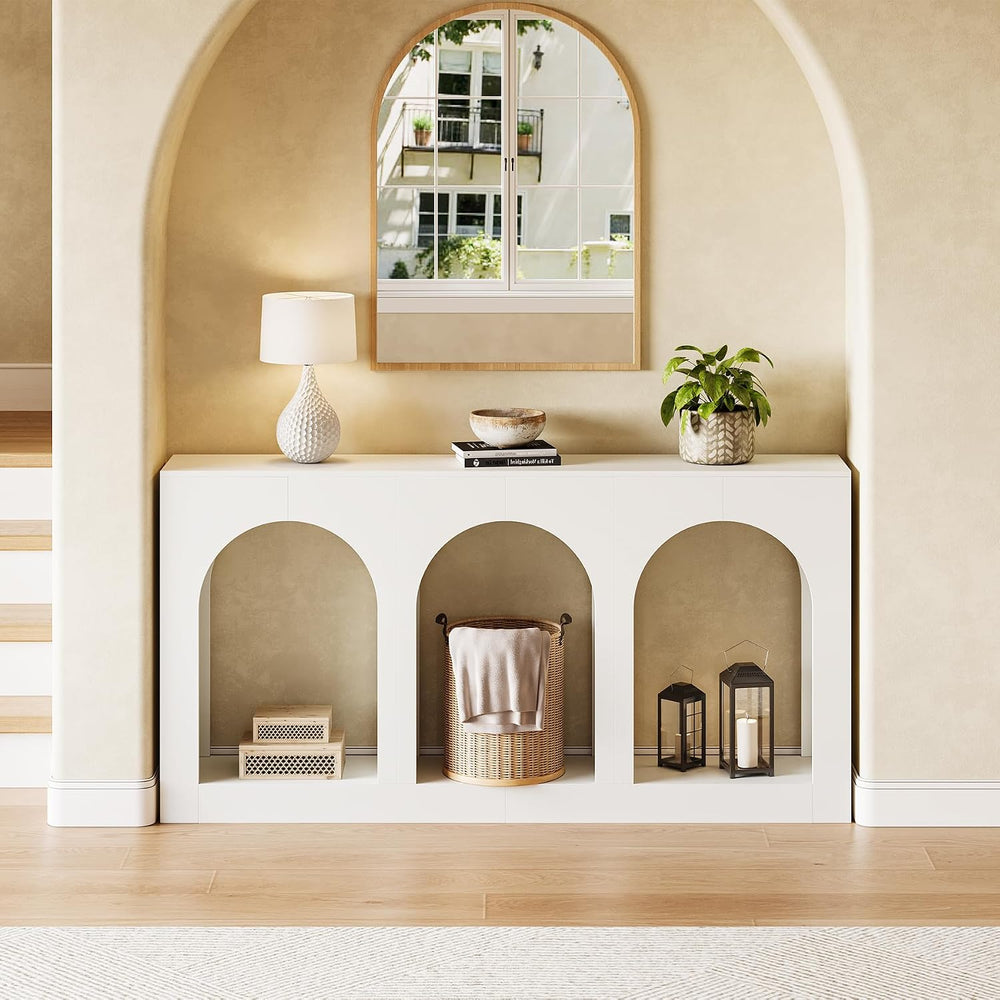 LITTLE TREE Console Table for Entryway, 71-Inch Long Narrow Modern Entry Tabl...